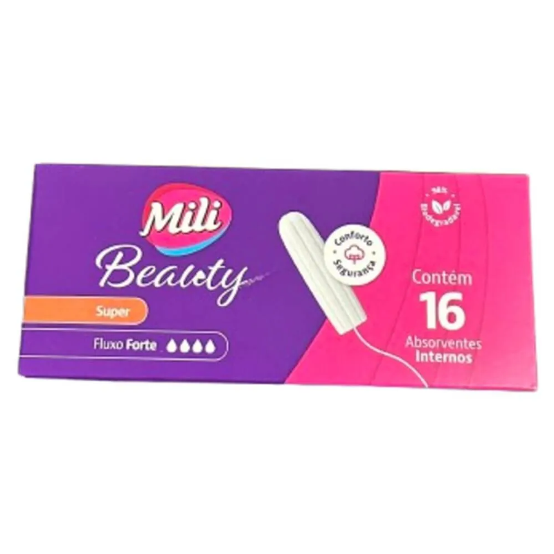 Absorvente Mili Beauty Interno Super Com 16 Unidades