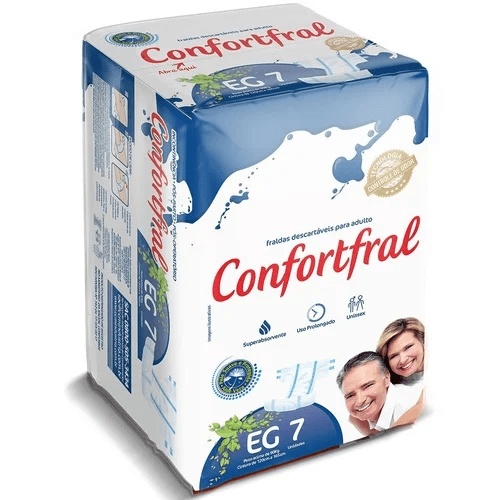 Fralda Geriátrica Confortfral XG Com 7 Unidades