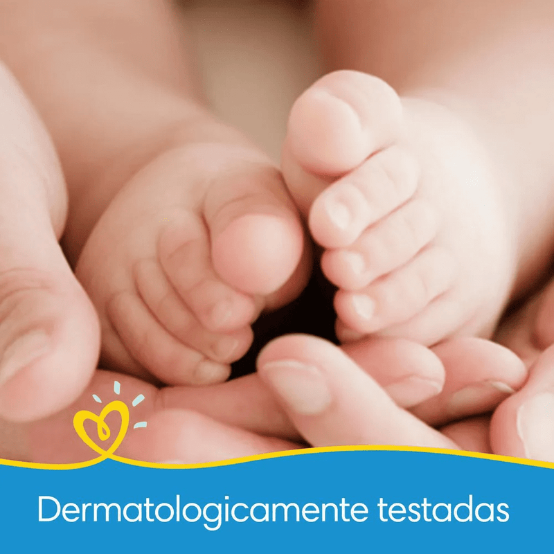 Lenços Umedecidos Pampers Splashers Baby Shark Com 48 Unidades