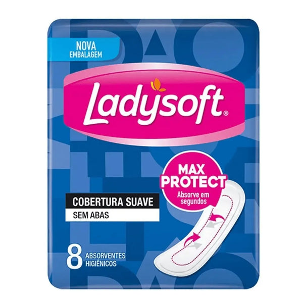 Absorvente Ladysoft Max Suave Sem Abas 8 Unidades