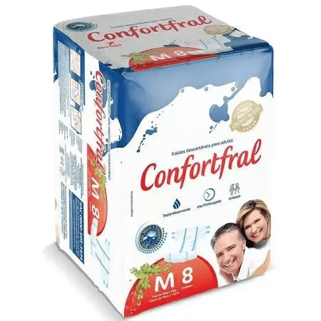 Fralda Geriátrica Confortfral M Com 8 Unidades