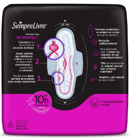 Absorvente Sempre Livre Adapt Plus Noite Dia Seca Com Abas 32 Unidades