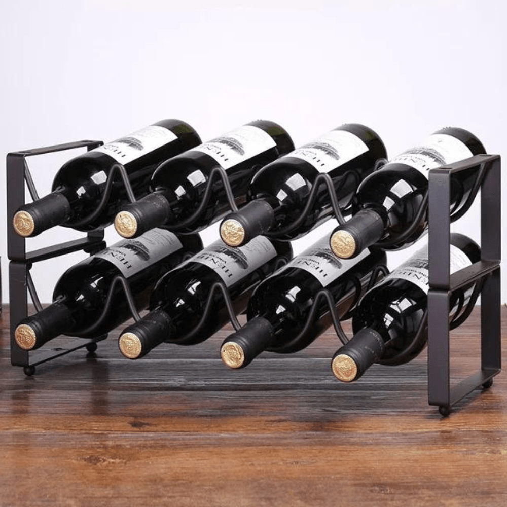 Suporte Empilhável Para Vinhos 4 garrafas - Bronze